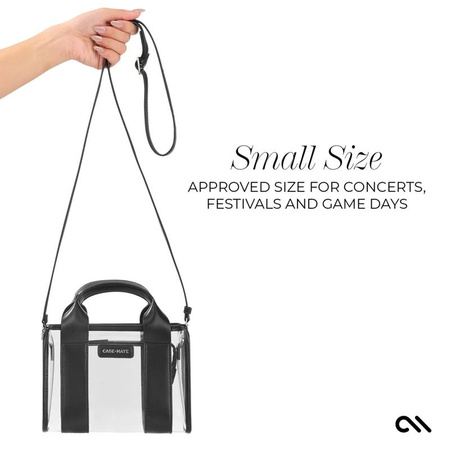 Case-Mate Micro Tote Bag - Sac à bandoulière étanche (Midnight Black/Clear)