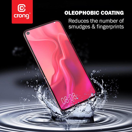Crong 7D Nano Flexible Glass - Szkło hybrydowe 9H na cały ekran Xiaomi Redmi Note 9 Pro