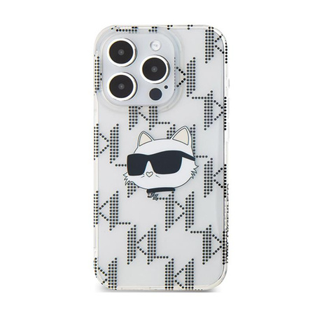 Karl Lagerfeld IML Choupette Head & Monogram - iPhone 15 Pro Max Case (Transparent)
