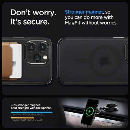 Spigen Ultra Hybrid MagSafe - pouzdro pro iPhone 15 Pro Max (Frost Black)