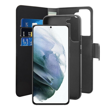 PURO Wallet Detachable - 2-in-1 Case for Samsung Galaxy S22 (black)