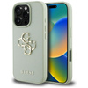 Guess Genarbtes Großes 4G Logo Kleines Klassisches Logo - Tasche für iPhone 16 Pro (grün)