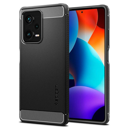 Spigen Rugged Armor - pouzdro pro Xiaomi Redmi Note 12 Pro+ (Black)