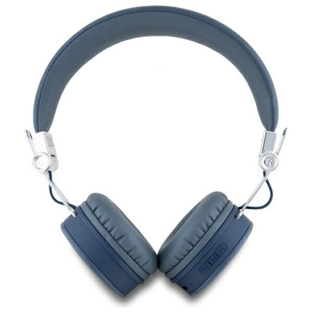 Guess Grained Classic Round Shape - ENC Bluetooth wireless in-ear headphones (blue)