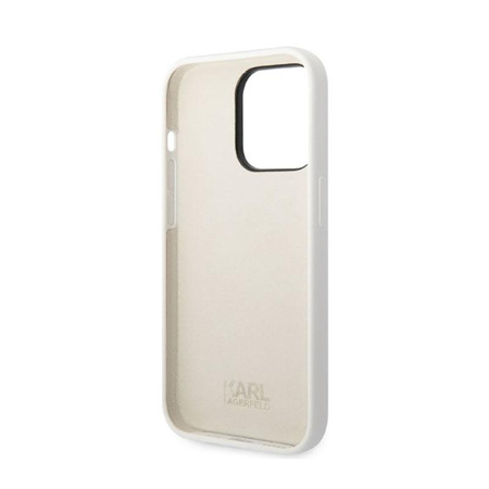 Karl Lagerfeld Silikon NFT Ikonik - iPhone 14 Pro Max Tasche (weiß)