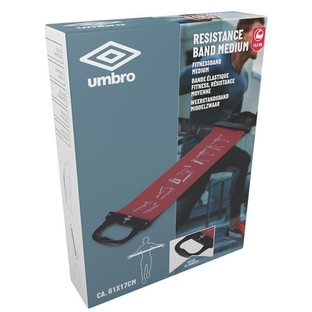 Umbro - Résistance caoutchouc d'exercice Medium (rouge)