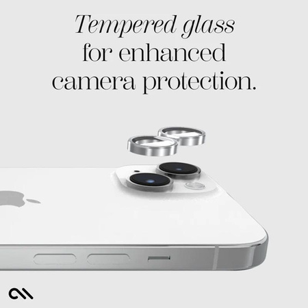 Case-Mate Aluminum Ring Lens Protector - Protective Glass for iPhone 15 / iPhone 15 Plus Camera Lens (Twinkle)