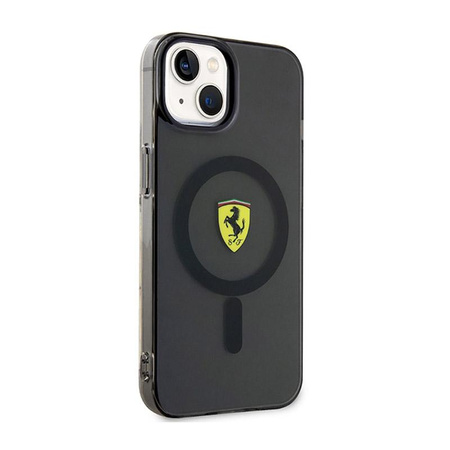 Étui Ferrari Translucide MagSafe - iPhone 14 (Noir)