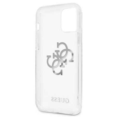 Guess 4G Big Logo Charm - iPhone 11 Hülle (silberne Charmes)