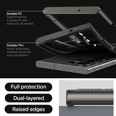 Spigen Neo Hybrid - Etui pour Samsung Galaxy S23 Ultra (Gunmetal)
