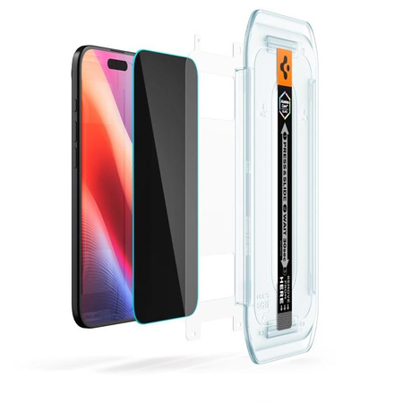 SZKŁO PRYWATYZUJĄCE DO IPHONE AIR SPIGEN Z RAMKĄ SZYBKA OCHRONNA 9H 2SZT