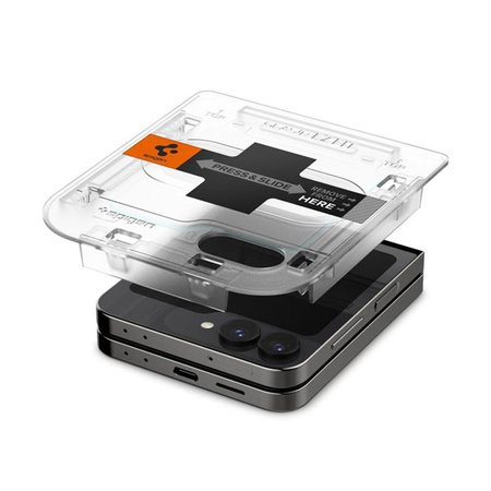 Spigen Glas.TR EZ Fit 2-Pack - Gehärtetes Glas für Samsung Galaxy Z Flip 6 / 7 FE  (2 Stück)