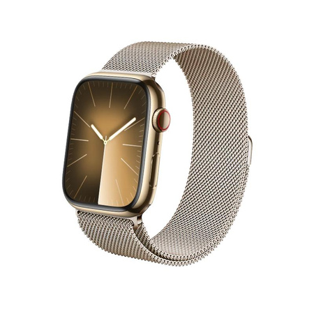 Crong Milano Steel - Stainless Steel Strap for Apple Watch 38/40/41/42 mm (champagne)