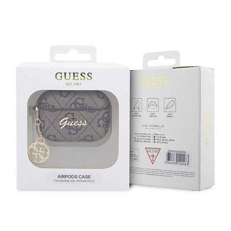 Guess 4G Charm Kollektion - AirPods Pro 2 Gehäuse (braun)