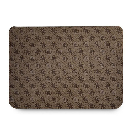 Guess 4G Uptown Triangle Logo Sleeve - pouzdro na 16" notebook (hnědé)