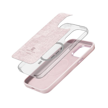 Crong Color Cover LUX Magnetic - Étui MagSafe pour iPhone 15 Pro Max (rose)