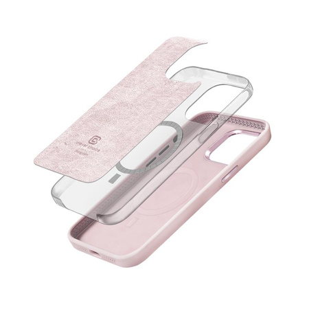 Crong Color Cover LUX mágneses - iPhone 15 Plus MagSafe tok (rózsaszín)