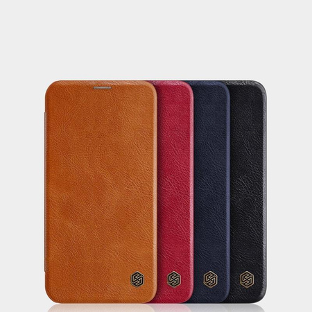 Nillkin Qin Ledertasche - Tasche für Apple iPhone 12 / 12 Pro (Rot)