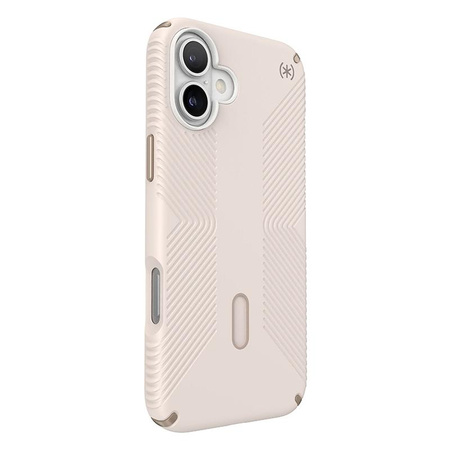 Speck Presidio2 Grip ClickLock & MagSafe - Coque pour iPhone 16 Plus (Bleached Bone / Heirloom Gold / Hazel Brown)