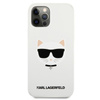 Karl Lagerfeld Choupette Head Silicone - Coque iPhone 12 Pro Max (blanc)