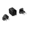 Energizer Ultimate - Multiplug EU / UK / US GaN USB-C 20W PD Reiseladegerät (Schwarz)