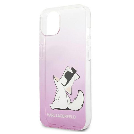 Karl Lagerfeld Choupette Fun - iPhone 13 Mini tok (rózsaszín)