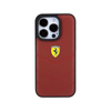 Logo Ferrari en métal matelassé - Coque iPhone 15 Pro (rouge)