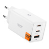 Spigen Essential EE673EU GaN Pro - Wandladegerät 2x USB-C + USB-A 67W (Weiß)