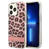 Guess Leopard Electro Stripe - iPhone 13 Pro Tasche (Rosa)
