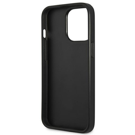 Guess Saffiano 4G Small Metal Logo - iPhone 13 Pro Case (black)