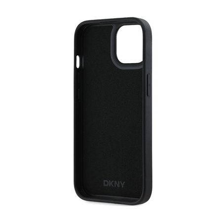 DKNY 3D Rubber Repeat Pattern - iPhone 15 Plus Case (black)