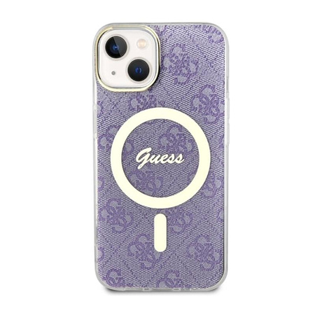 Guess 4G MagSafe - iPhone 14 Tasche (Lila)