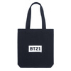 BT21 - Sac à provisions en tissu 28x40 cm (Noir)