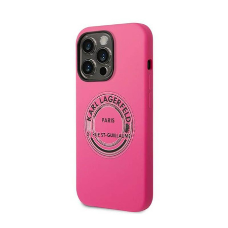 Karl Lagerfeld Silikon RSG - iPhone 14 Pro Max Tasche (rosa)