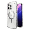 Speck Presidio Perfect-Clear Grip MagSafe - iPhone 16 Pro Max Hülle (Transparent / Chrom-Finish / Serene Silver)