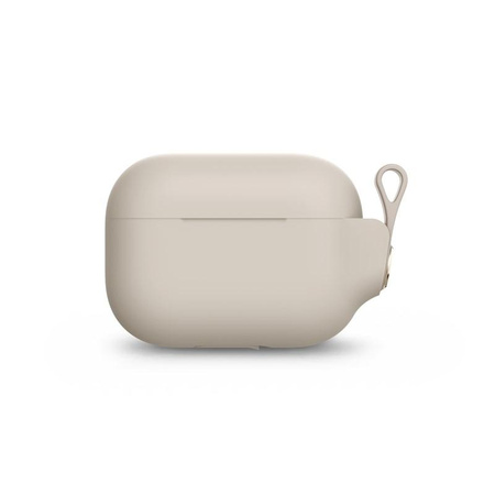 Moshi Pebbo - Pouzdro AirPods Pro s odnímatelným řemínkem na zápěstí (Savanna Beige)