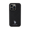 US Polo Assn Yoke Pattern - iPhone 15 Pro Tasche (schwarz)