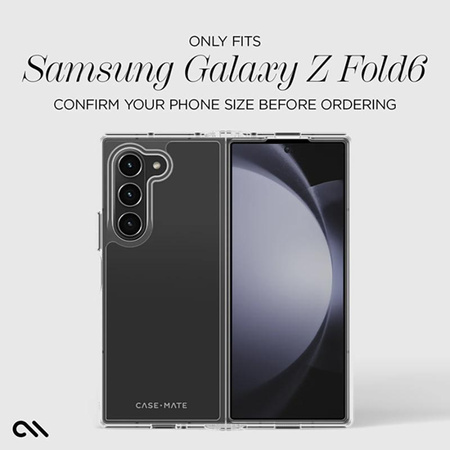 Case-Mate Tough Clear - Samsung Galaxy Z Fold 6 Case (Transparent)