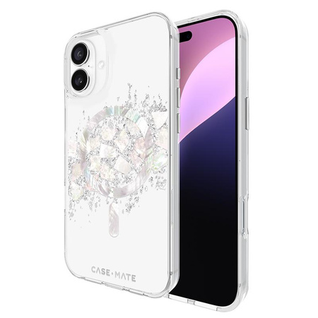 Case-Mate Karat MagSafe - Coque pour iPhone 16 Plus décorée de nacre (A Touch of Pearl)