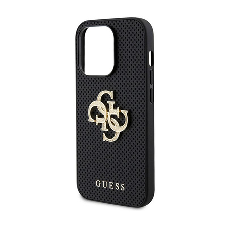 Guess Perforated 4G Glitter - iPhone 15 Pro Case (black)