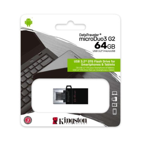 Kingston DataTraveler MicroDuo - 64GB USB Typ-A / Micro-USB Flash Drive