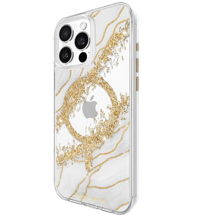 Case-Mate Karat Granite MagSafe – Etui do iPhone 16 Pro Max z 24K złotem