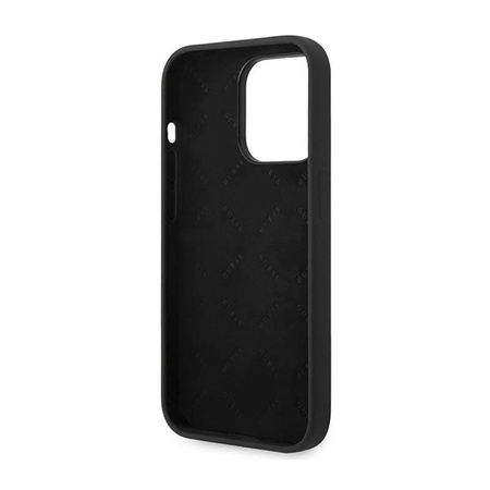 Guess szilikon Vintage - iPhone 14 Pro tok (fekete)