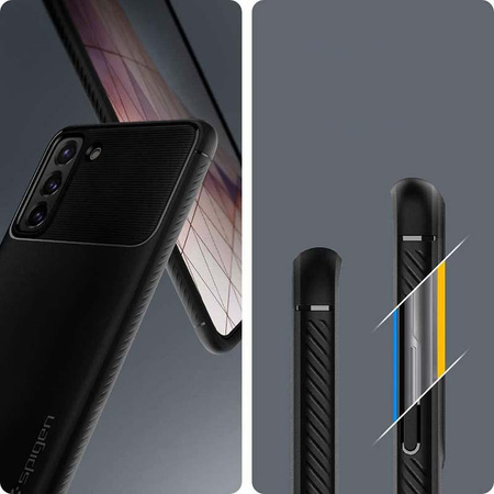 Spigen Rugged Armor - tok Samsung Galaxy S21 5G (fekete)