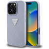 Guess Hot Stamp 4G Muster Dreieck Metall Logo - Hülle für iPhone 16 Pro Max (lila)