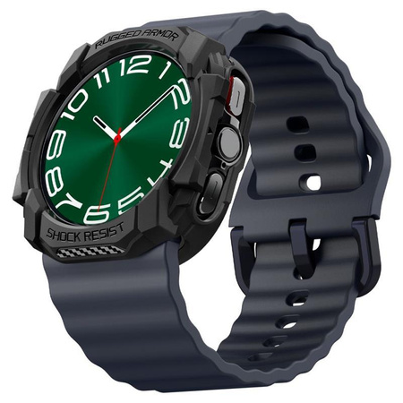 Spigen Rugged Armor - Étui pour Samsung Galaxy Watch Ultra 47 mm (Noir mat)