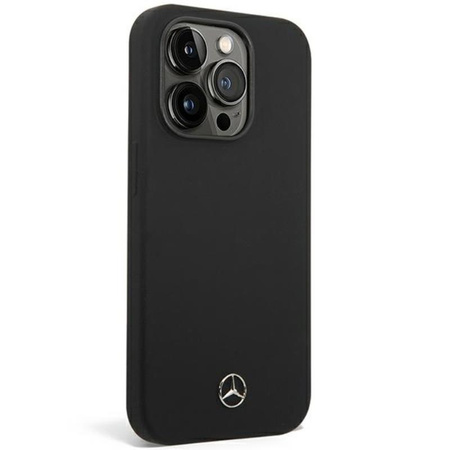 Mercedes Silicone Line MagSafe - iPhone 14 Pro Case (black)