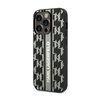Karl Lagerfeld Monogram Stripe - iPhone 14 Pro tok (szürke)