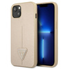 Guess Saffiano Triangle Logo Case - iPhone 13 Case (beige)