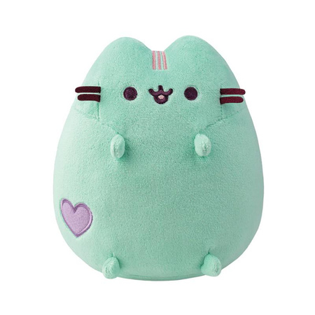 MASKOTKA PUSHEEN DLA DZIECKA MIĘTOWY Z SERCEM 18cm PLUSZOWA PRZYTULANKA